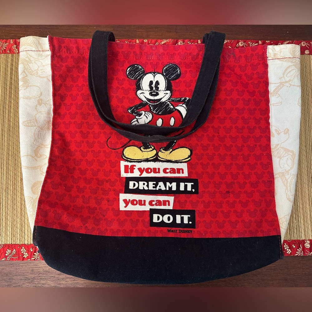 Disney Mickey Mouse If You Can Dream It You Can Do It Hallmark Tote Bag